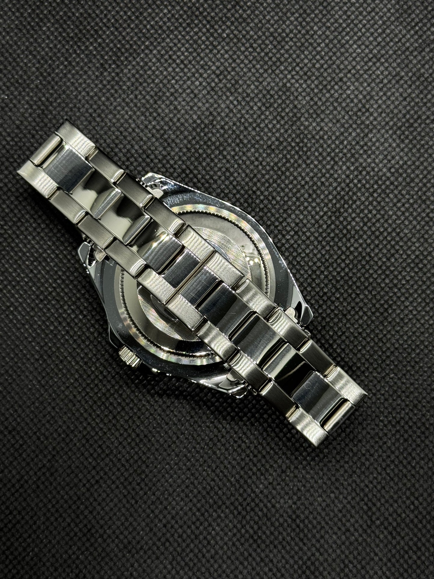 ROLEX Submariner TWO Tone Black dial Stainless Steel Master lock date and time rotating dial