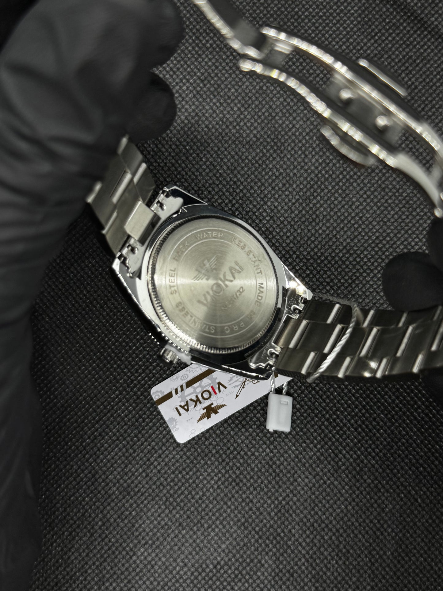 Viokai Quarts blue dial  40mm Master Lock Stainless Steel