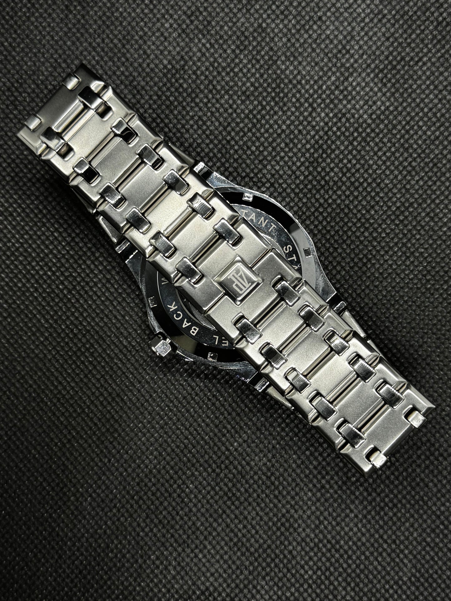 AP Automatic back dial Quarts movement Black Dial 40mm stainless steel date working