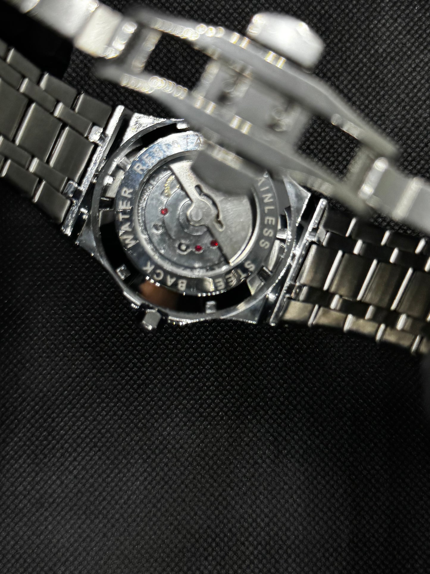 AP Automatic back dial Quarts movement Black Dial 40mm stainless steel date working