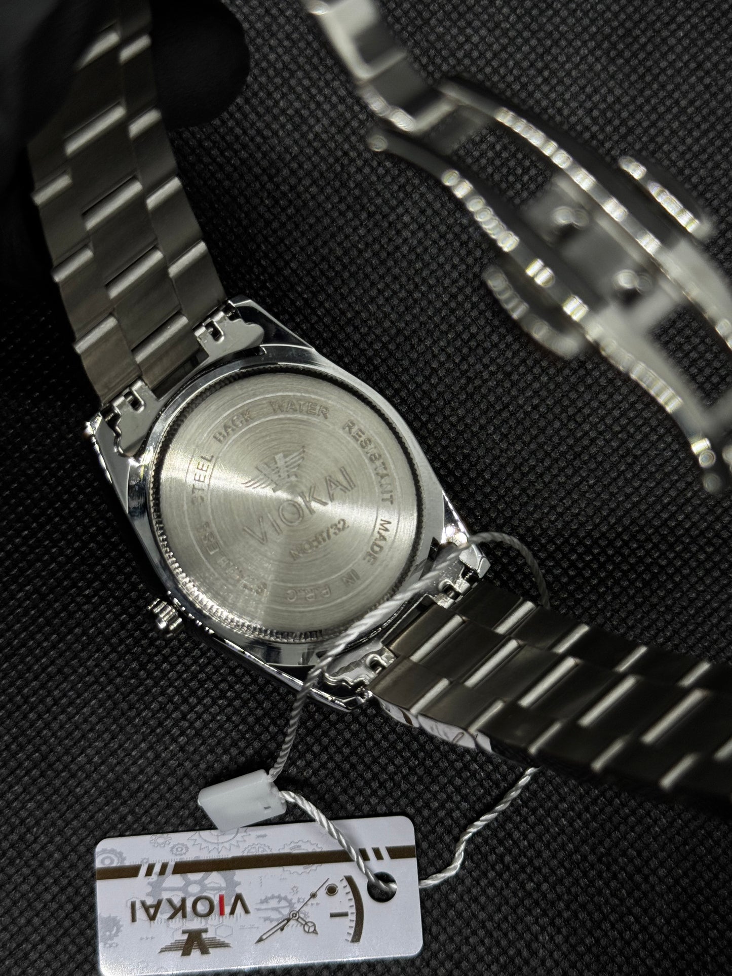 Viokai Quarts Tiffany Dial 40mm Master Lock Stainless Steel