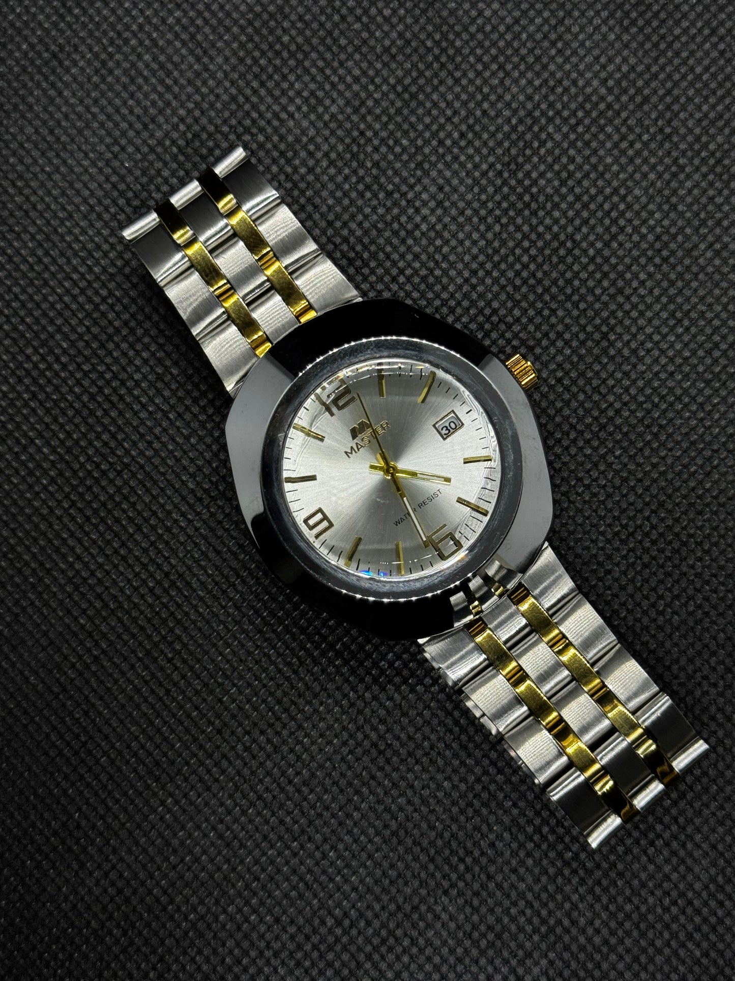 Rado diastar silver two tone master lock stanless steel date working