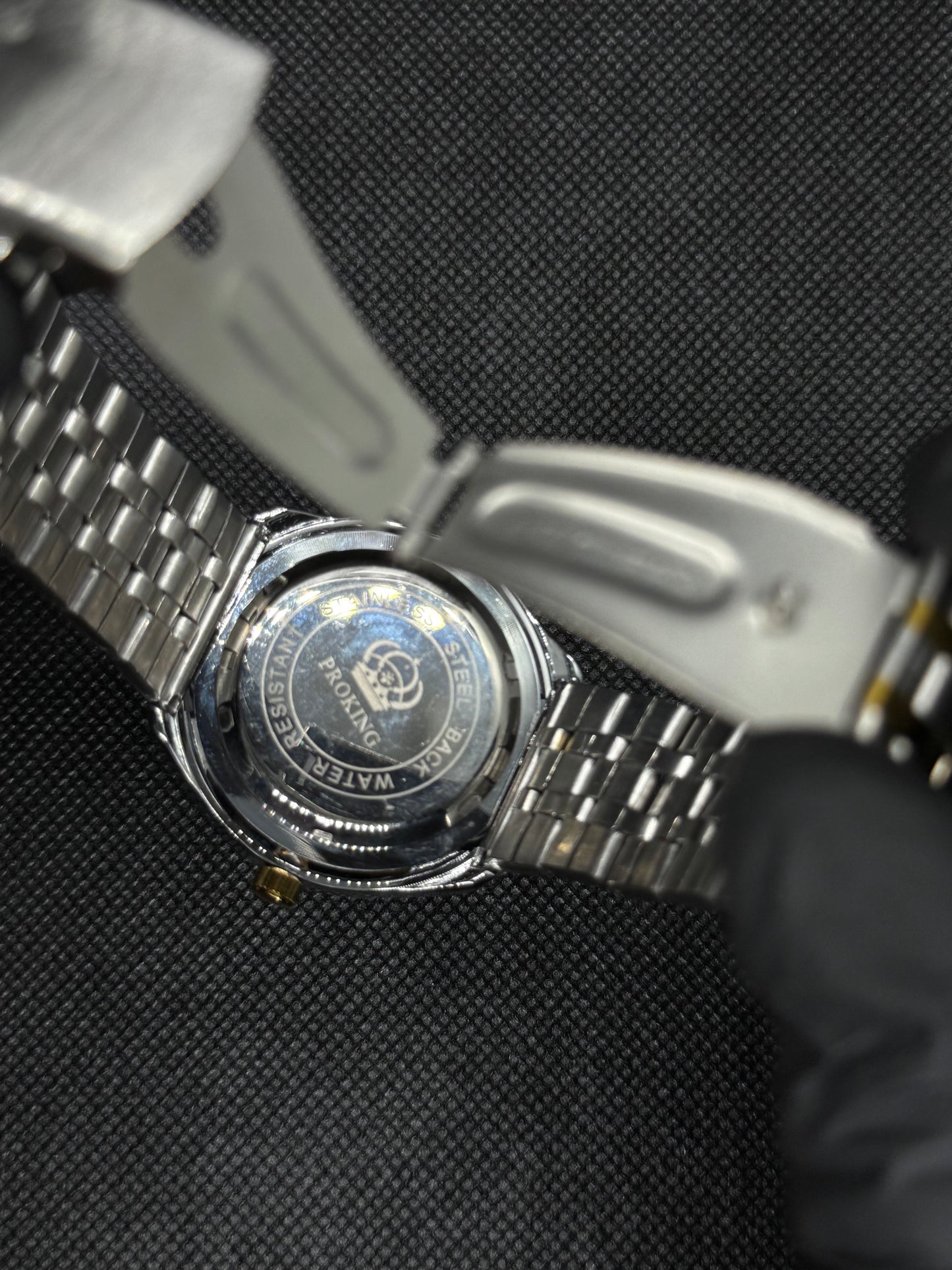 Rado diastar silver two tone master lock stanless steel date working