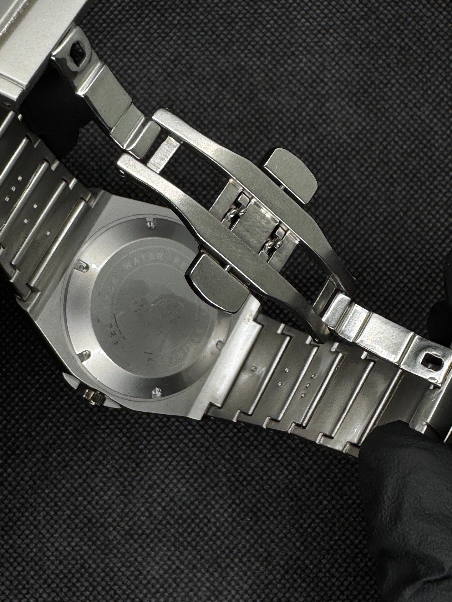Hublot Geneve Master Lock Black dial Diamont cut Stainless Steel date working