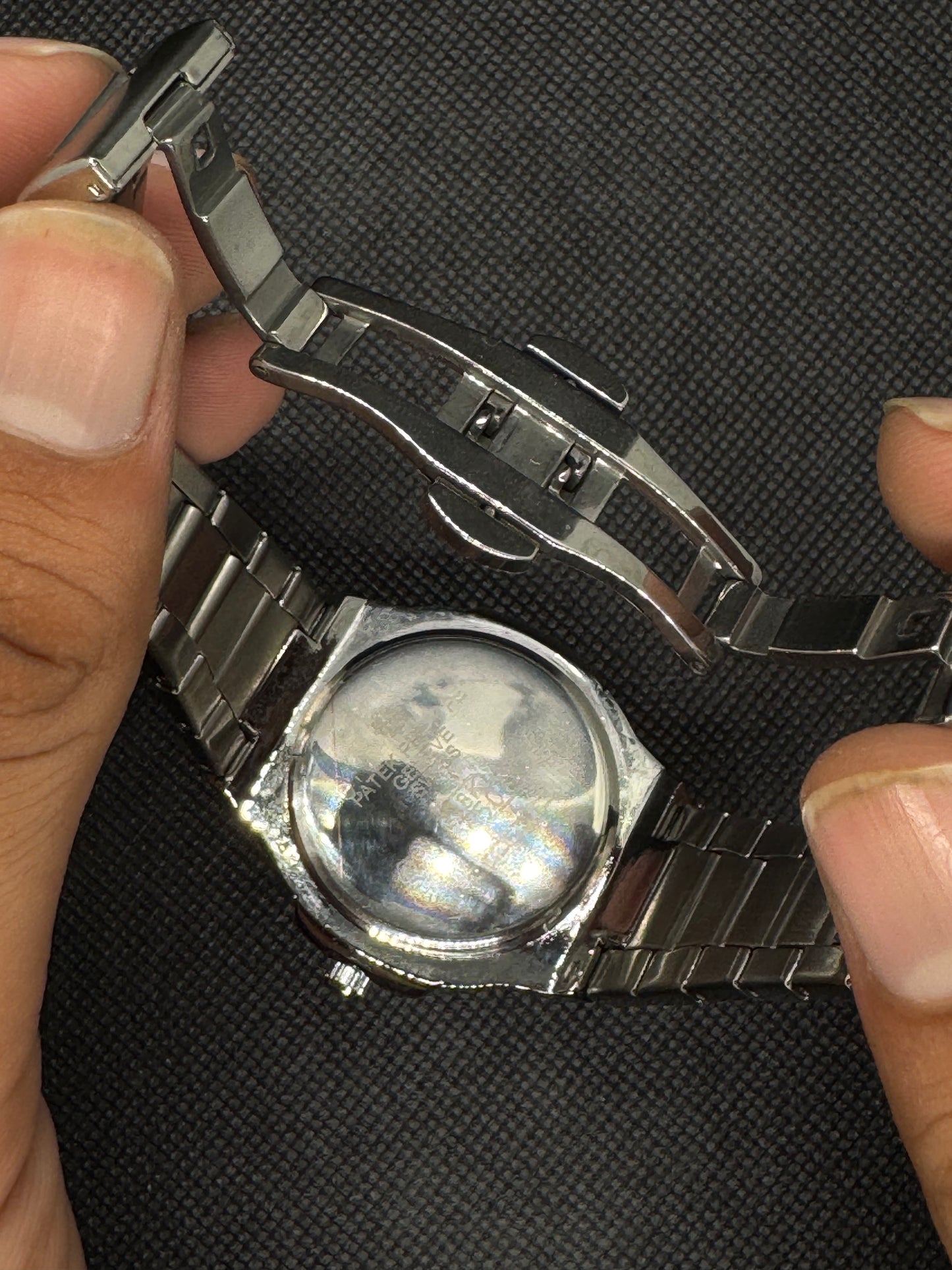 Patek Philippe Blue Dial Date working Stainless Steel