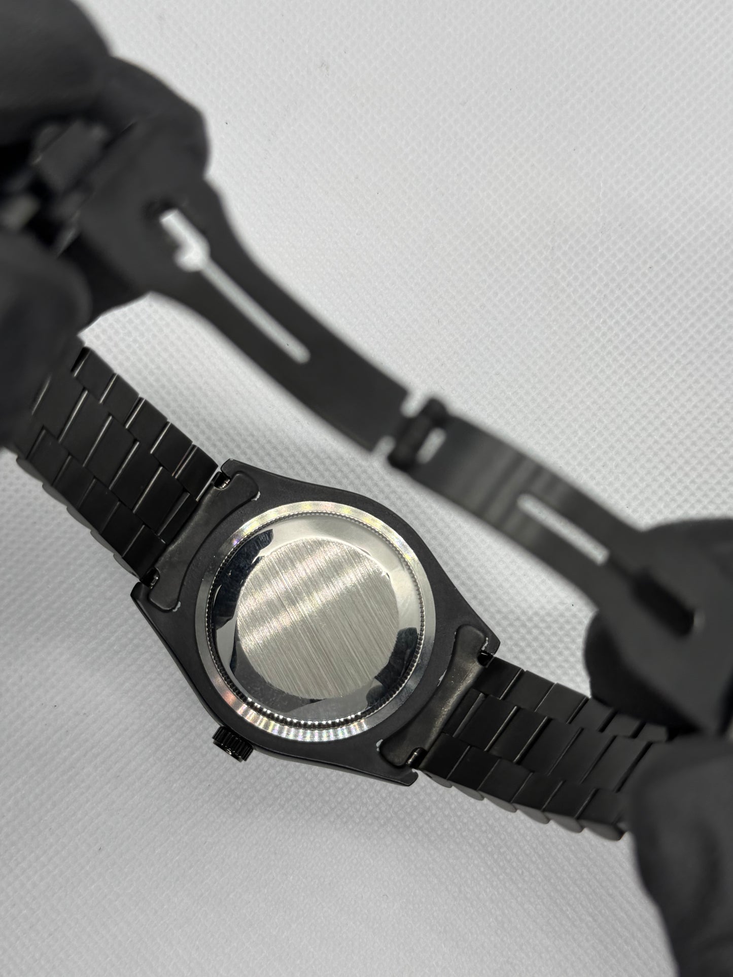 ROLEX skin dial Black Beauty With Premium Touch date working Stainless Steel