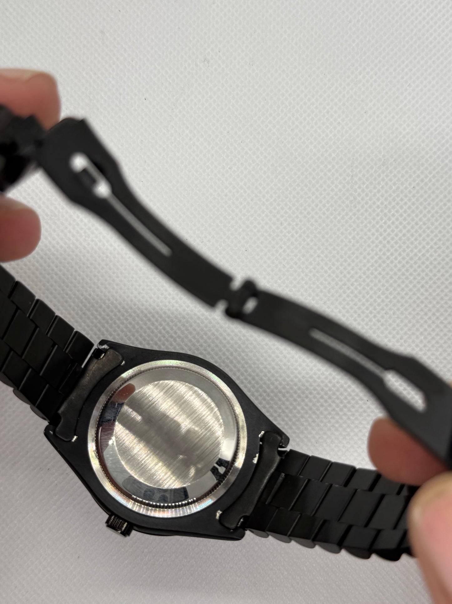 ROLEX Black Dial Black beauty With premium touch Date Working Stainless Steel