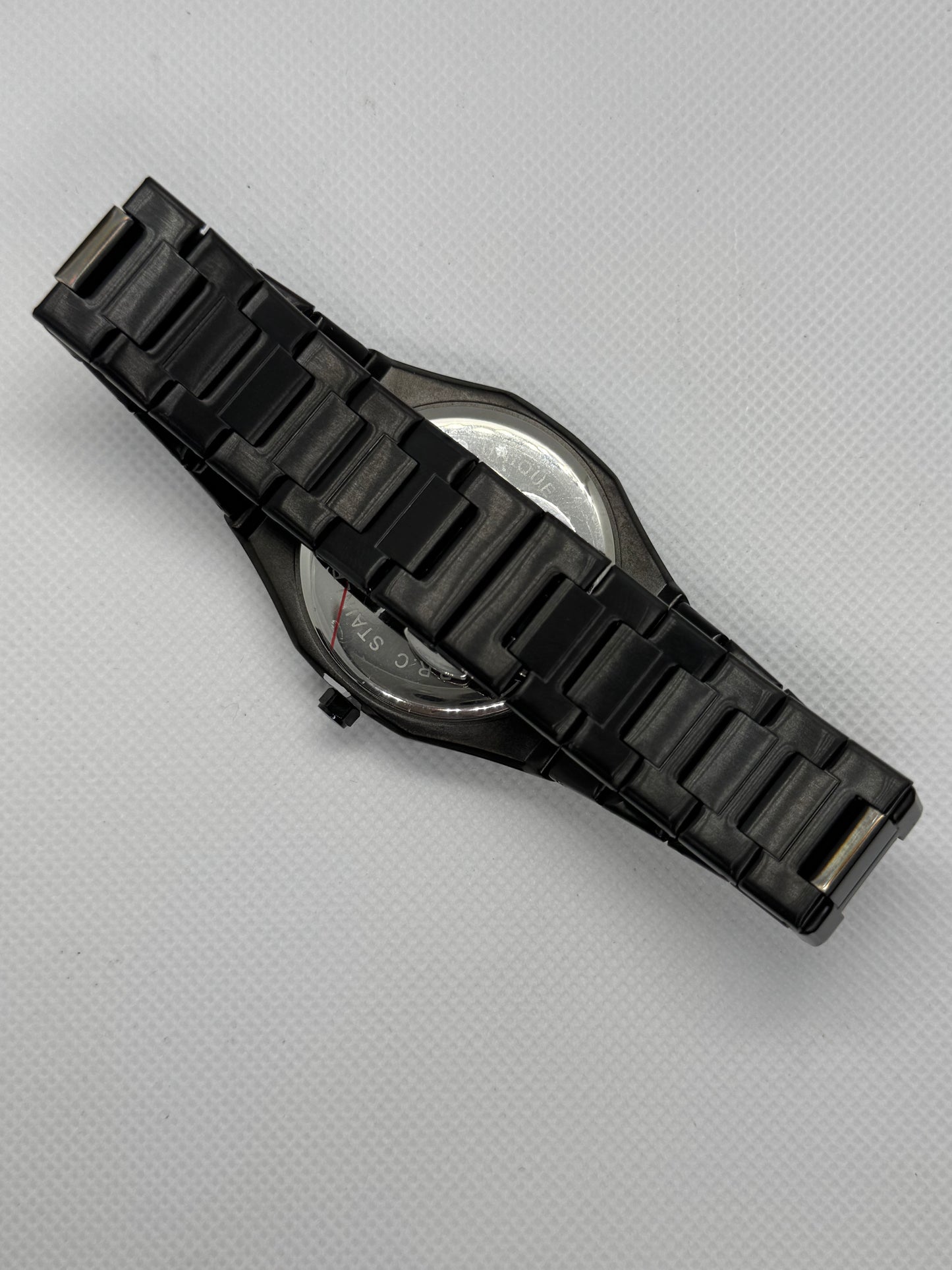 Black Aura With Arabic Dial Stainless Steel With Master Lock