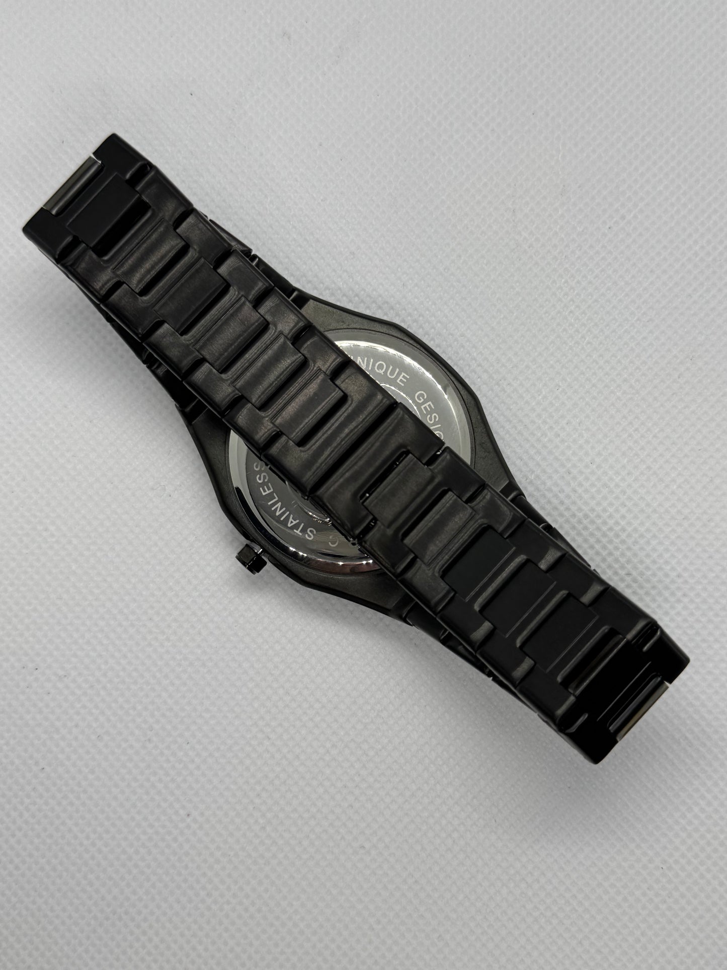 Black Aura Arabic Dial Stainless Steel Master Lock