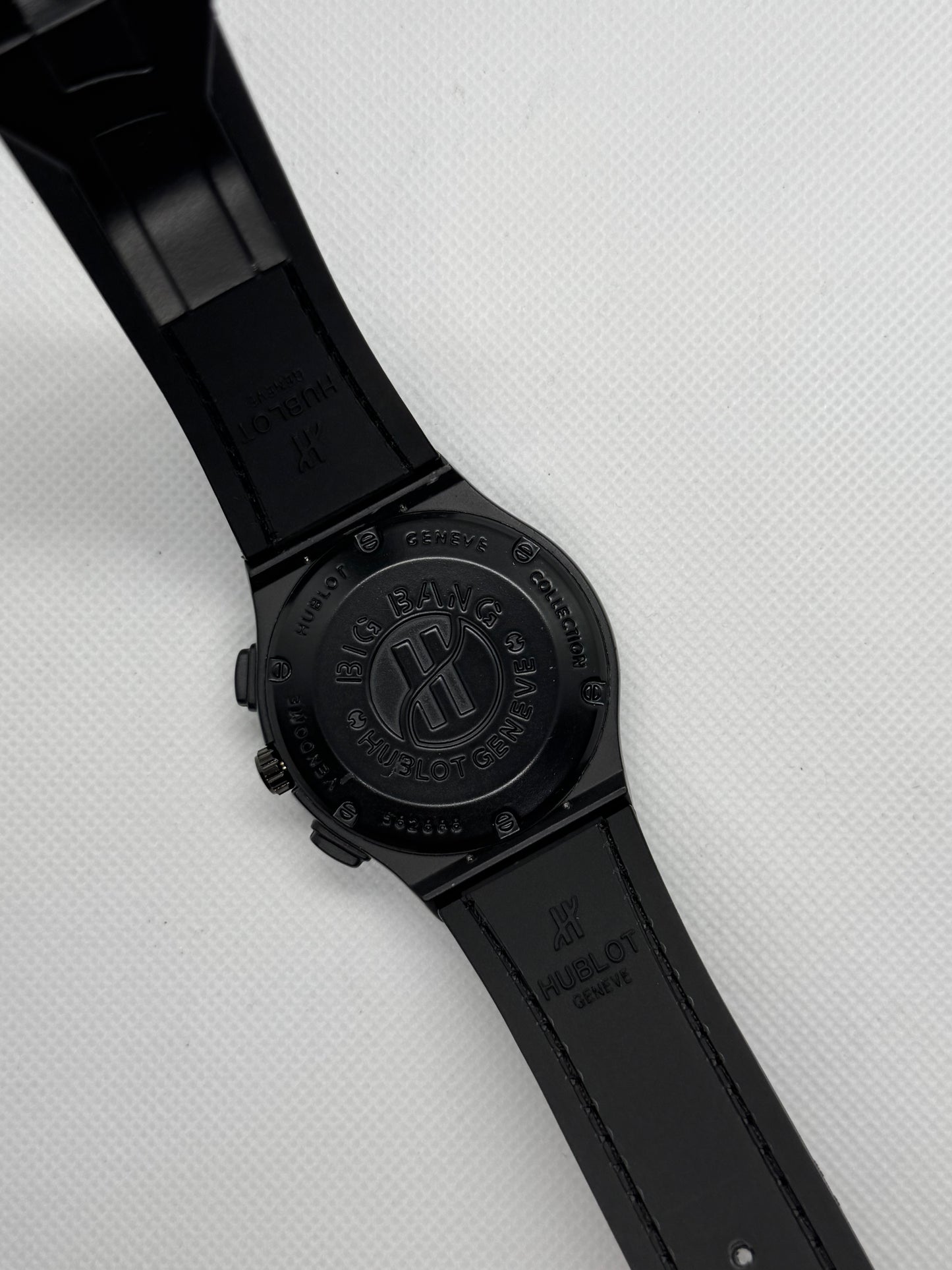 Hublot Vista Black Dial Leather Straps Premium Watch With Master lock
