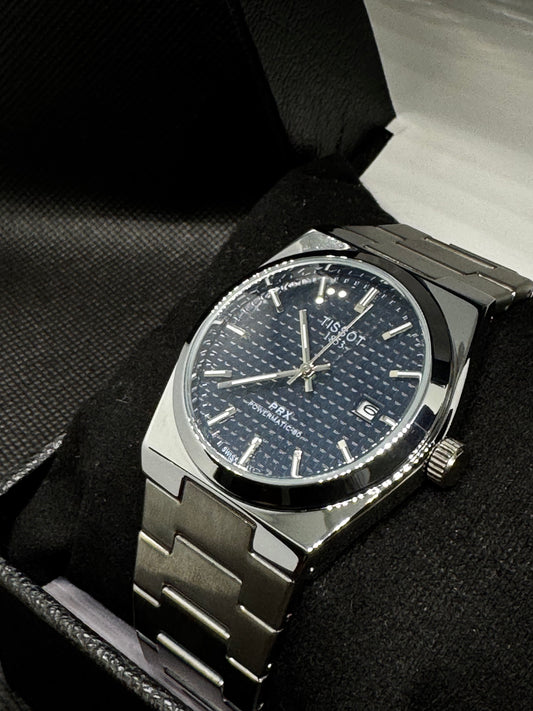 TISSOT Prx 1853 Blue Dial 40mm Stainnless steel date and time