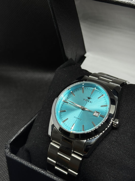 Viokai Quarts Tiffany Dial 40mm Master Lock Stainless Steel