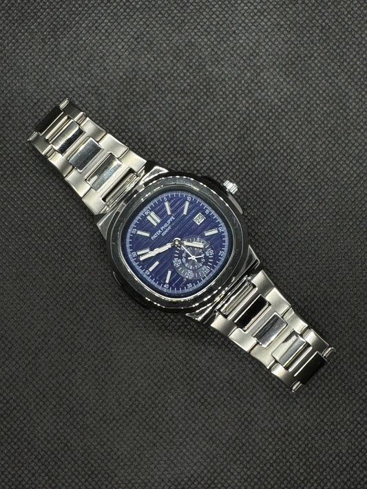 Patek Philippe Blue Dial Date working Stainless Steel